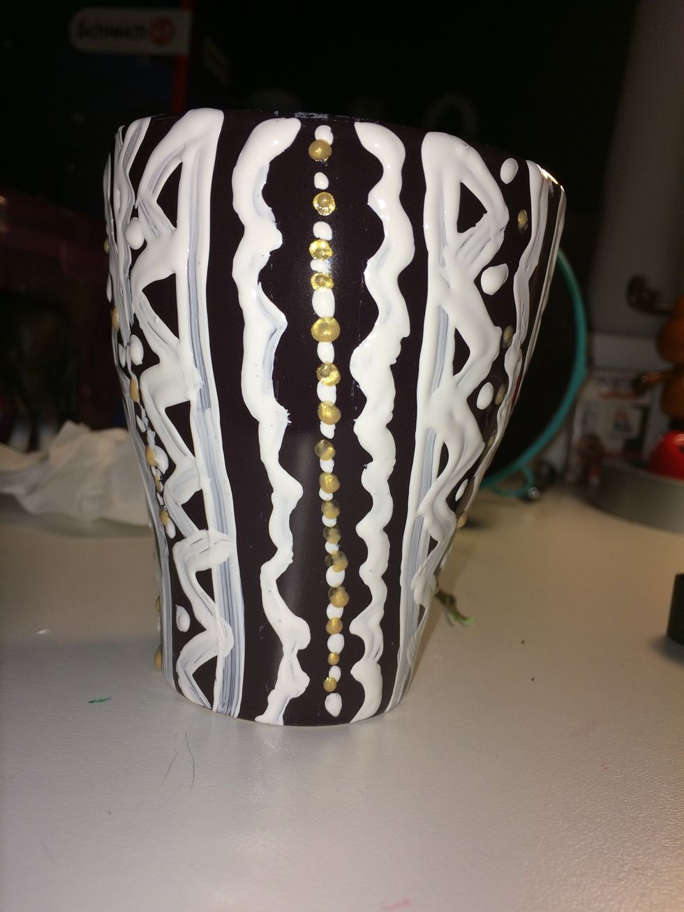 You can put some gold or silver paint too:)