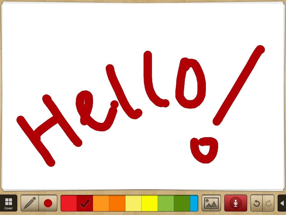 You can quickly add text, images and photos as well as voice recordings.