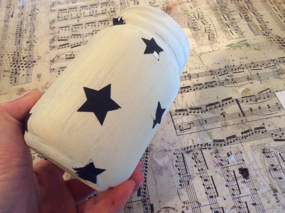 You can run them off the top and bottom edges for a nice, full looking design.