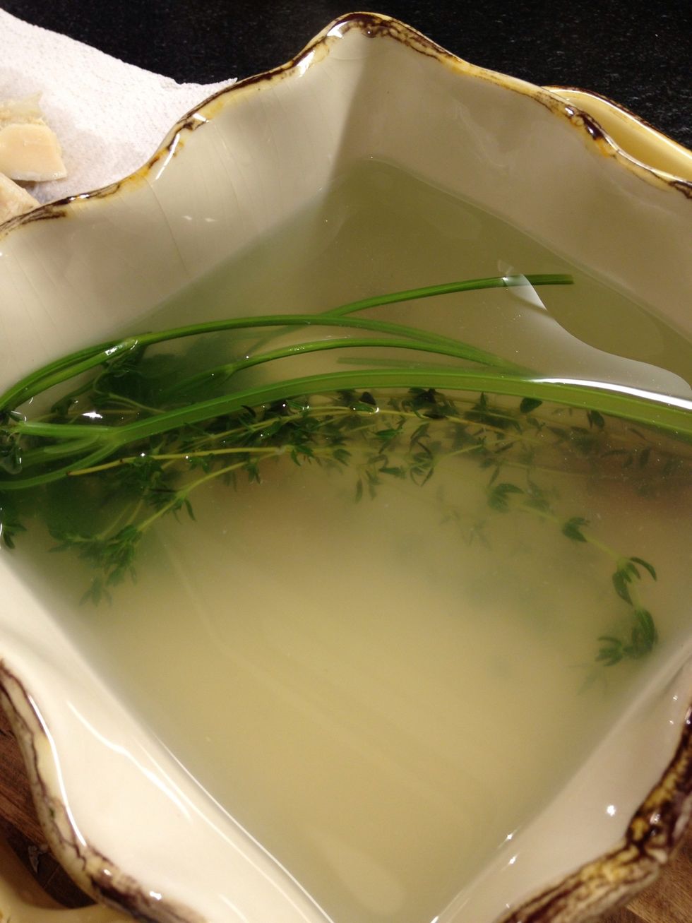 You can save it for soup. Or not.