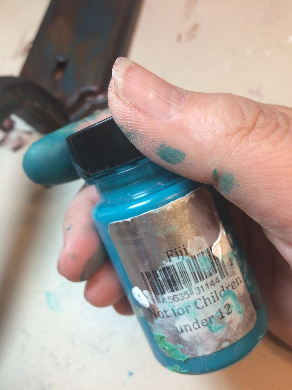 You can see, I started to turn into a Smurf!