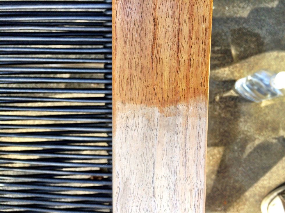 You can see immediately the difference the mineral oil makes.