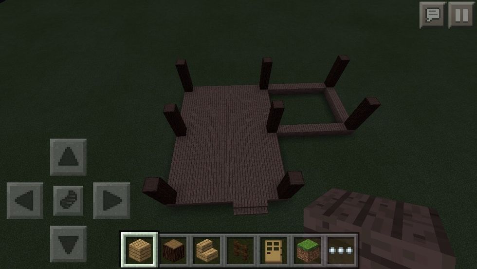 You can see that I have made 8 poles total.