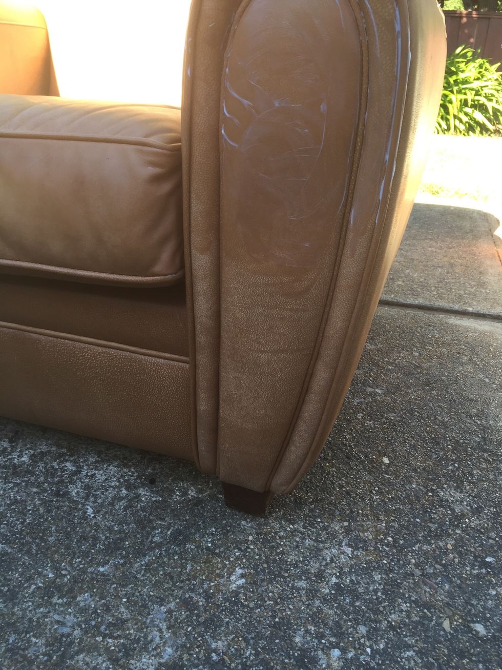 You can see the color difference.