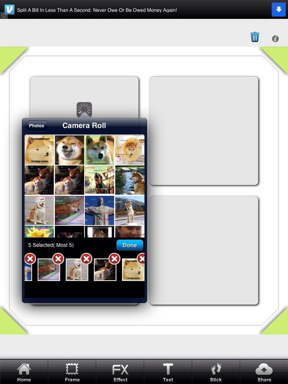 You can select all of your photos at once