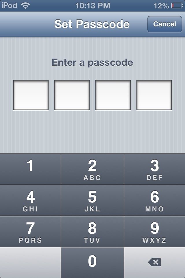 You can set up a password!