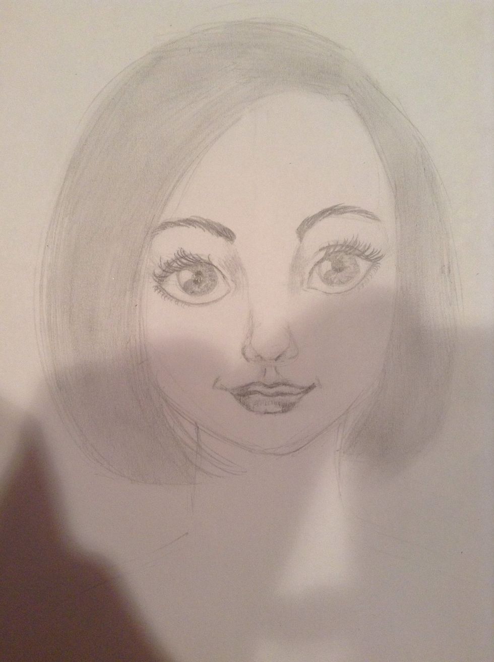 You can smear this base color with your finger to fill it in better.