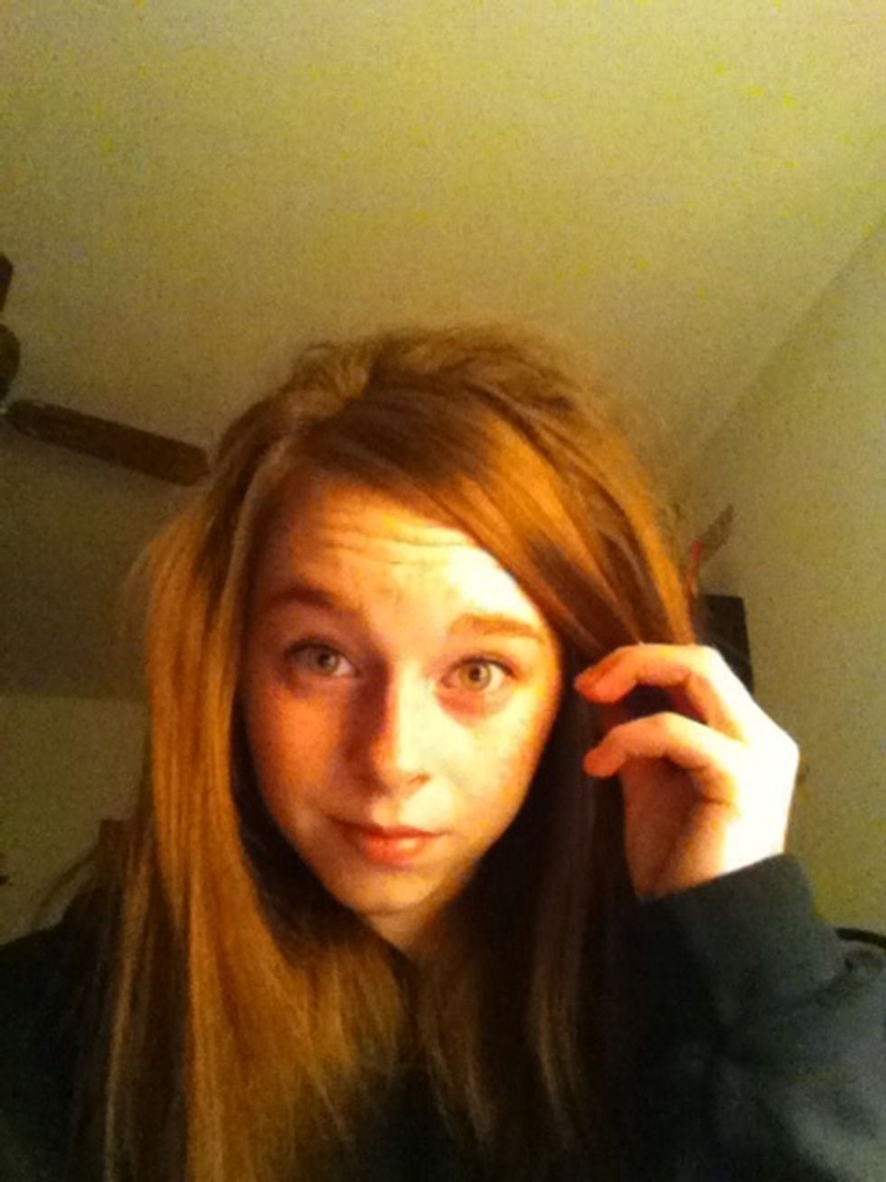 You can spray it with hairspray after but I don't like to!