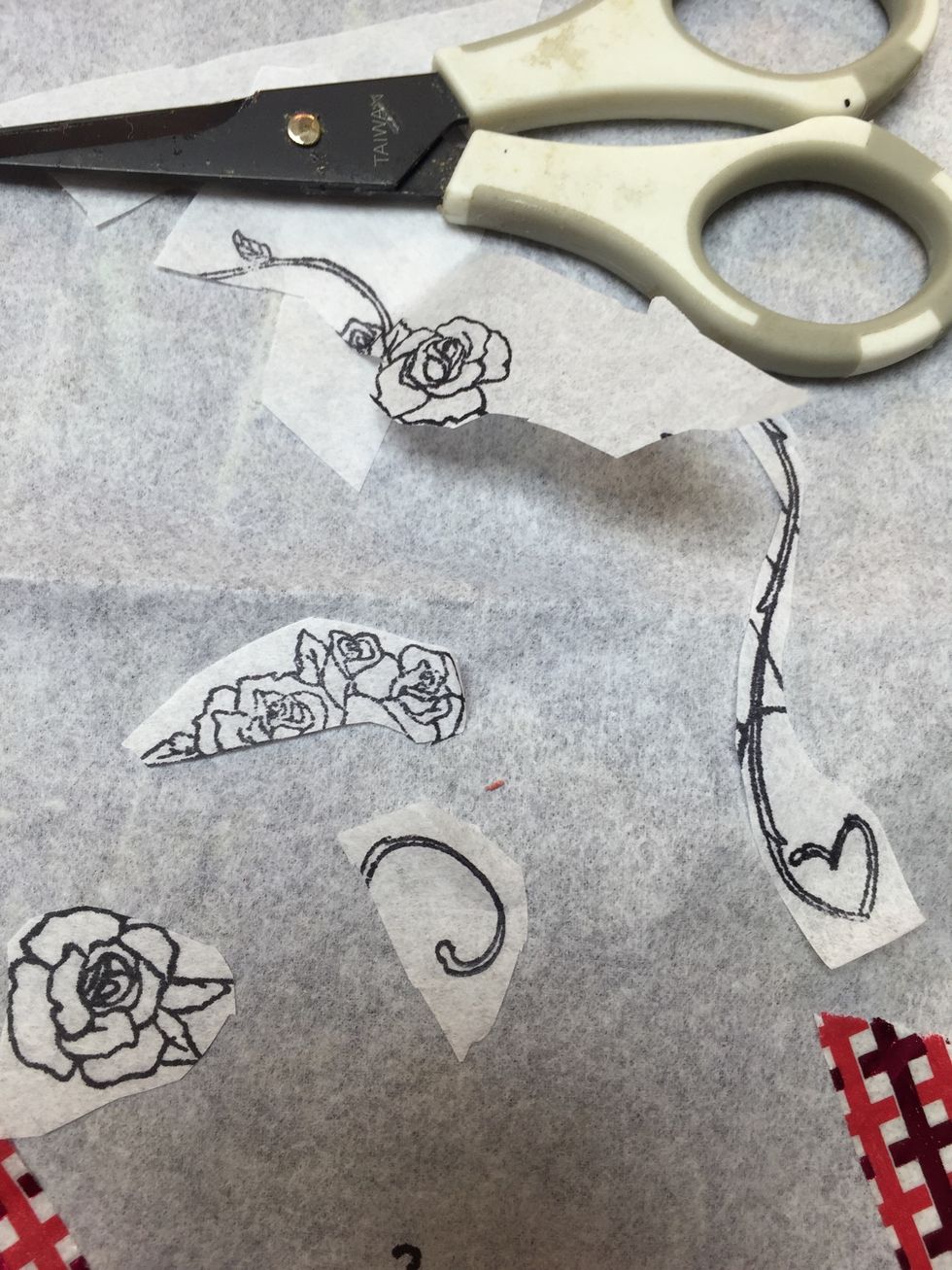 You can stamp again and cut more elements