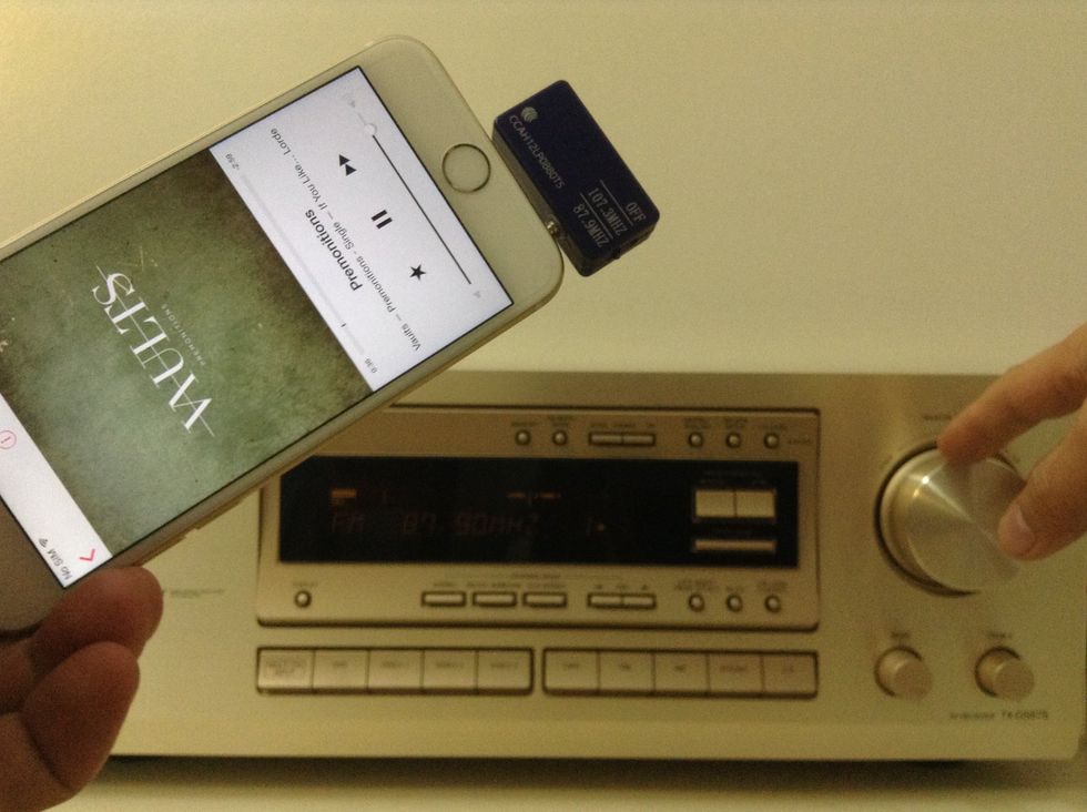 You can still use the volume control to adjust the master volume on your home stereo