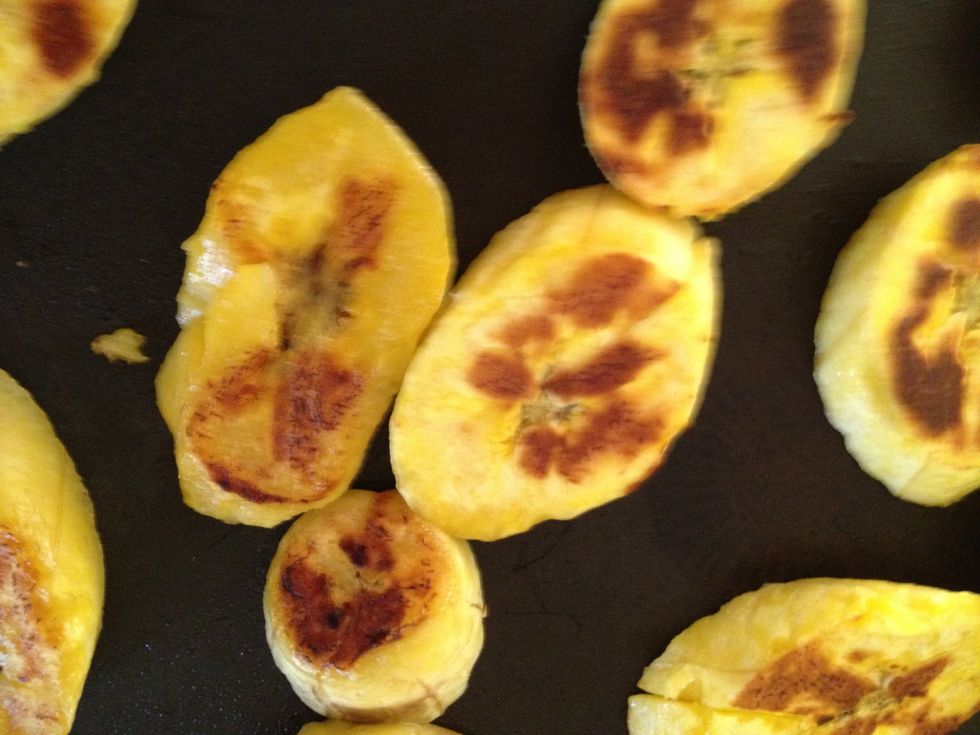 You can tell whether or not the plantain will be sweet by how it looks when it cooks. If the fruit is soft and almost translucent it will be sweet. If it is opaque and firm it will be potato-y.