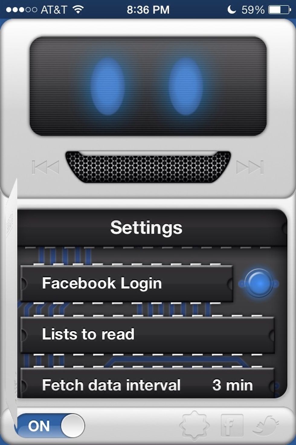 You can toggle the data time. When it fetches posts it does use data. So you can set it to check less often to use less data. On wifi this isn't an issue.