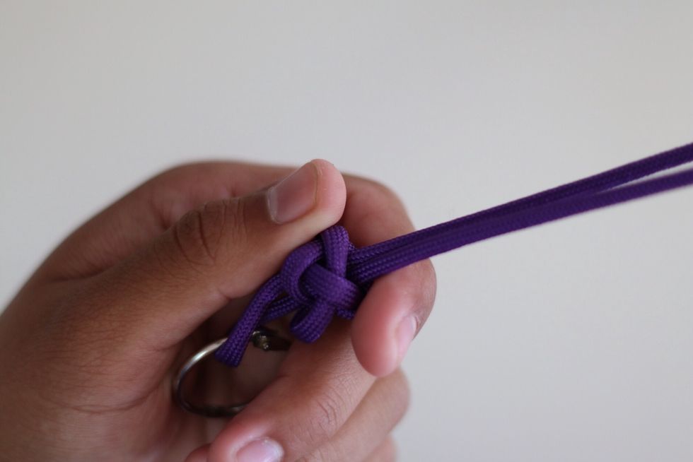 You can tug on the knot gently to help tighten as well.