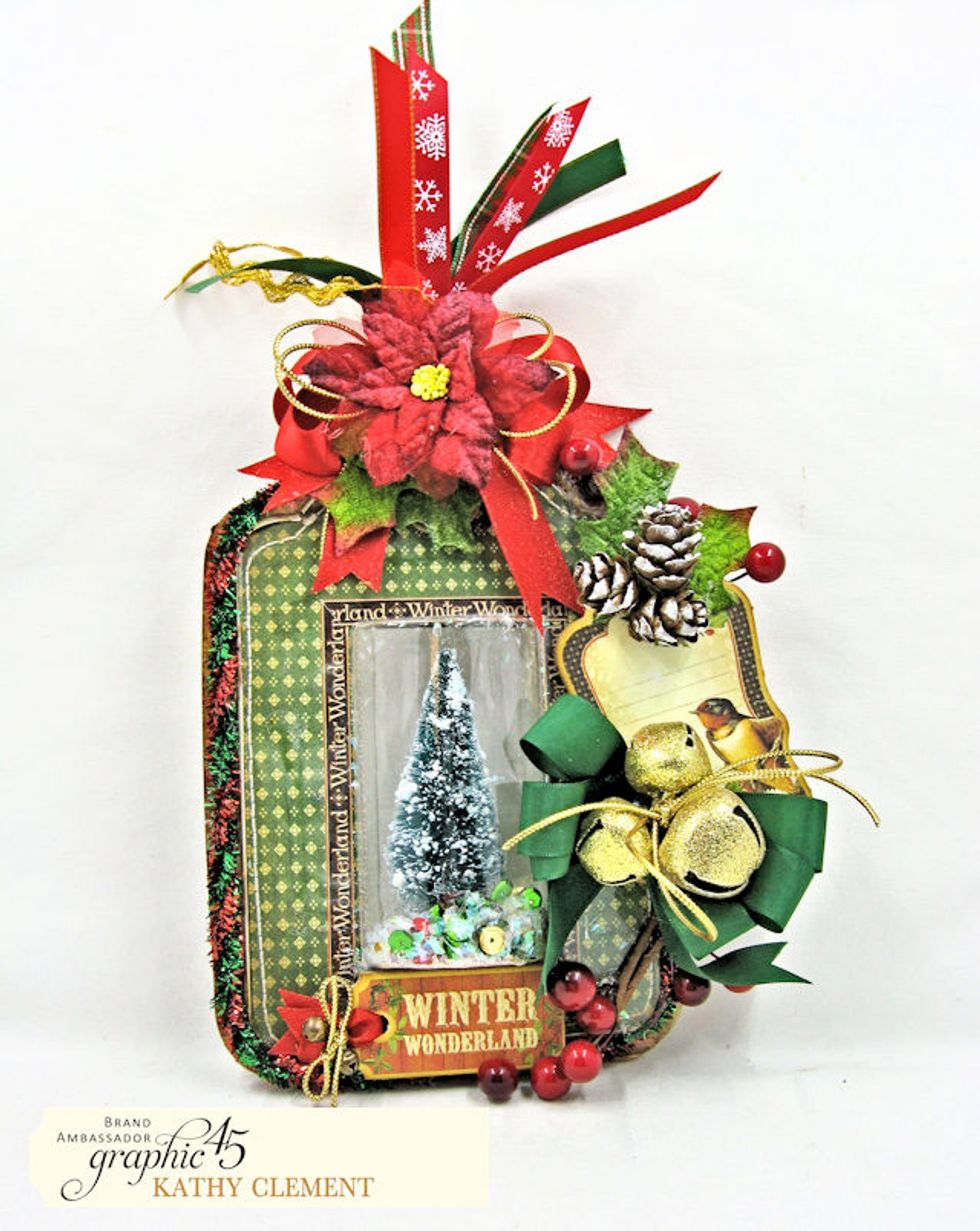 You can turn G45 Washi Tape packaging into a stylish, shimmering dimensional shaker tag or ornament. I'll show you how to build the base elements then you can decorate as you desire.