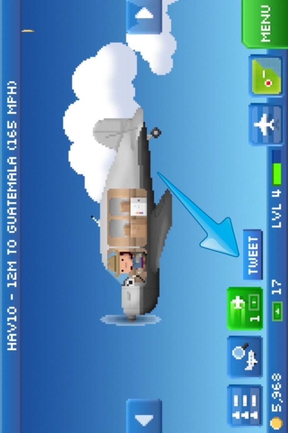 You can tweet your plane's picture.