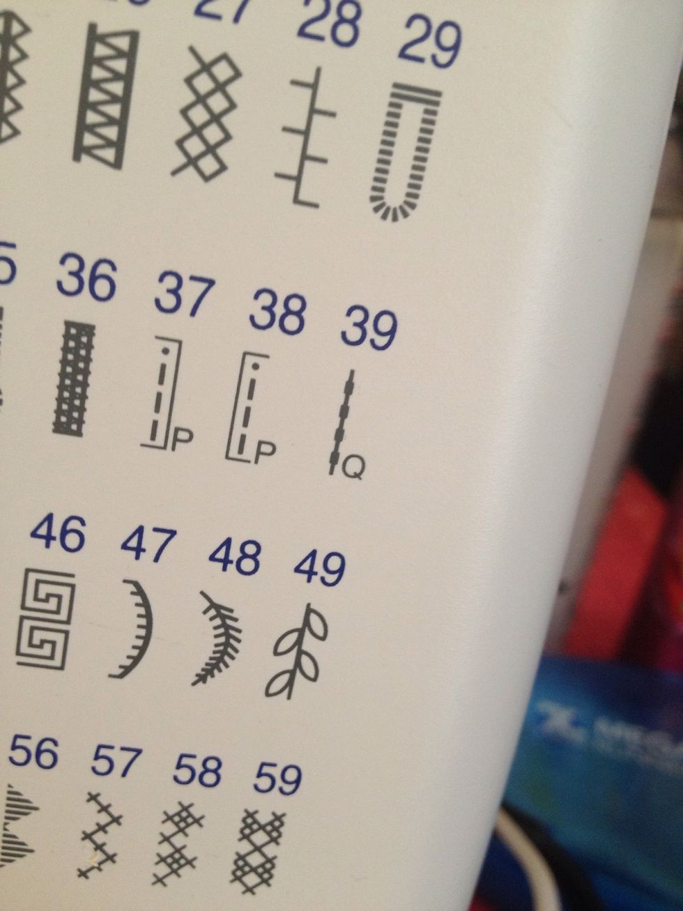 You can use any stitch you want. If you didn't use pinking shears, you can do a zig zag to prevent fraying. I used a quilt stitch that makes it look more hand sewn (#39)
