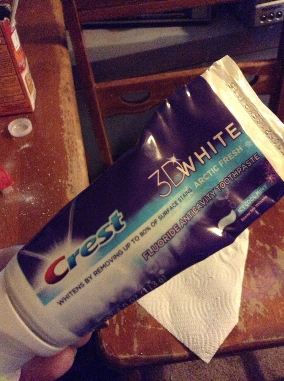 You can use any whiting toothpaste.