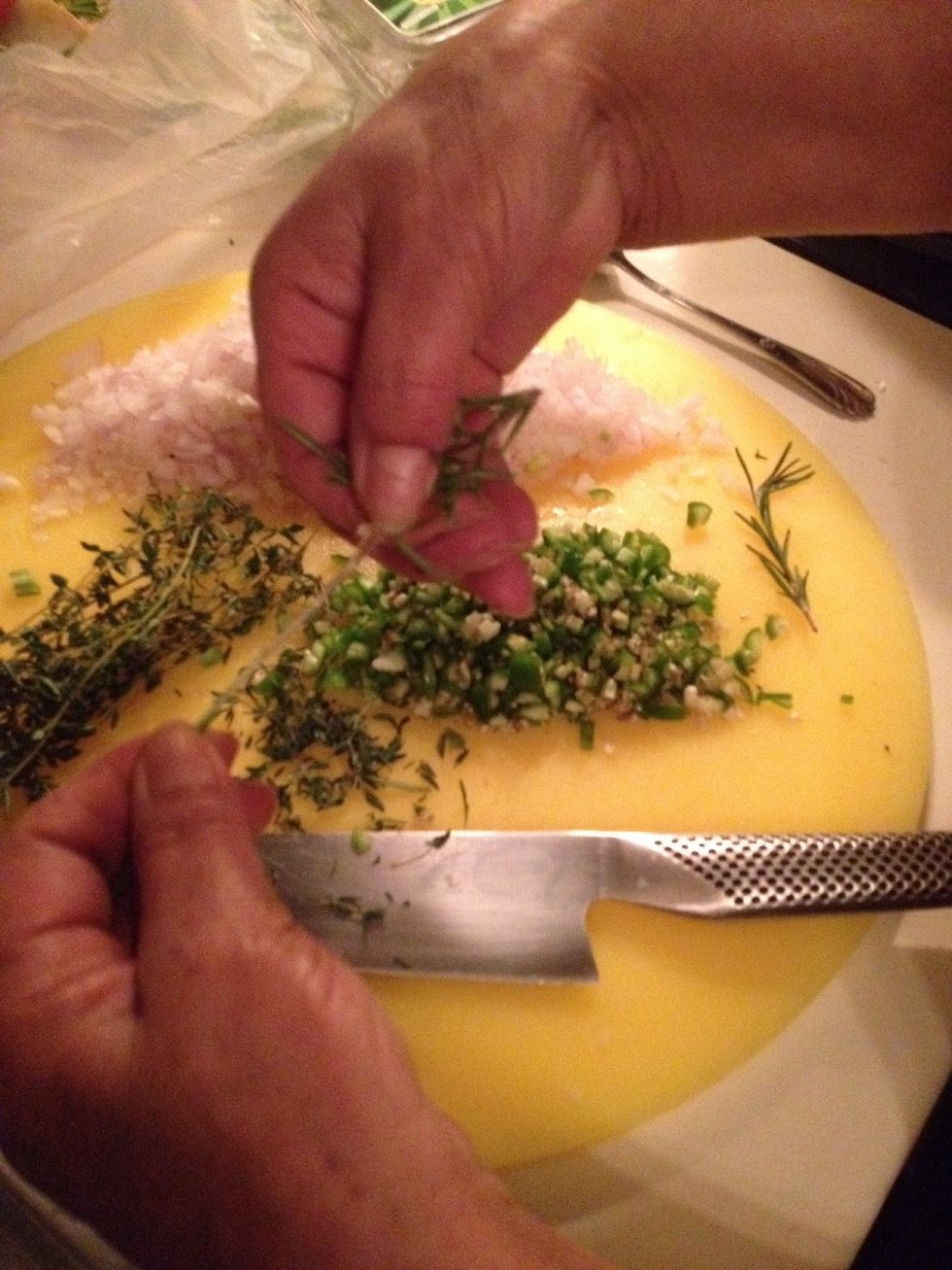 You can use if you wish few springs of rosemary. You can in fact add and use any other herb you want.