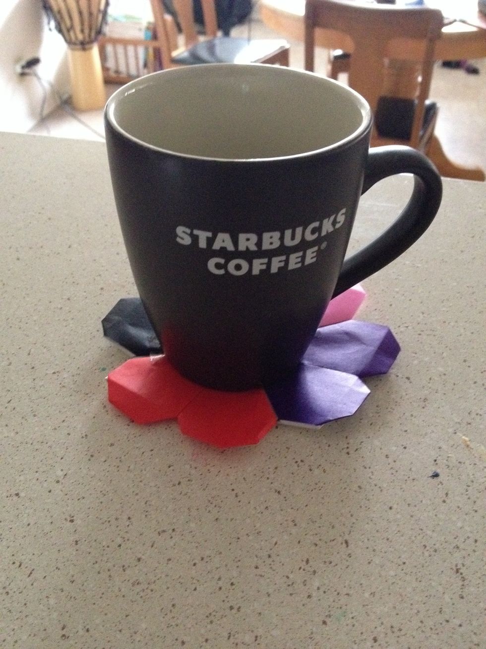 You can use it as a cute coaster, or just a decoration.