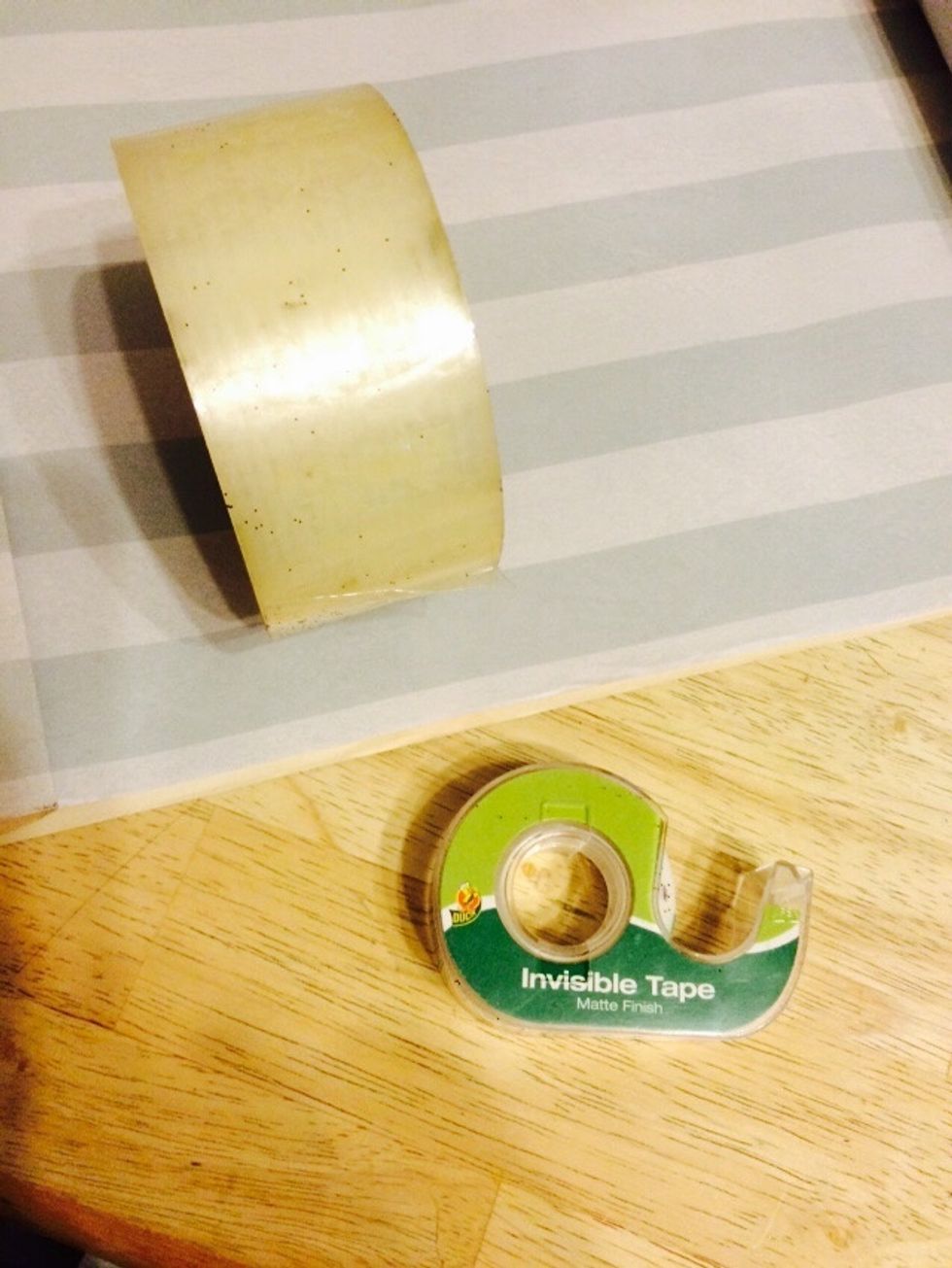 You can use tape, any size, staples or glue, any kind you choose, to close the overlapped area.