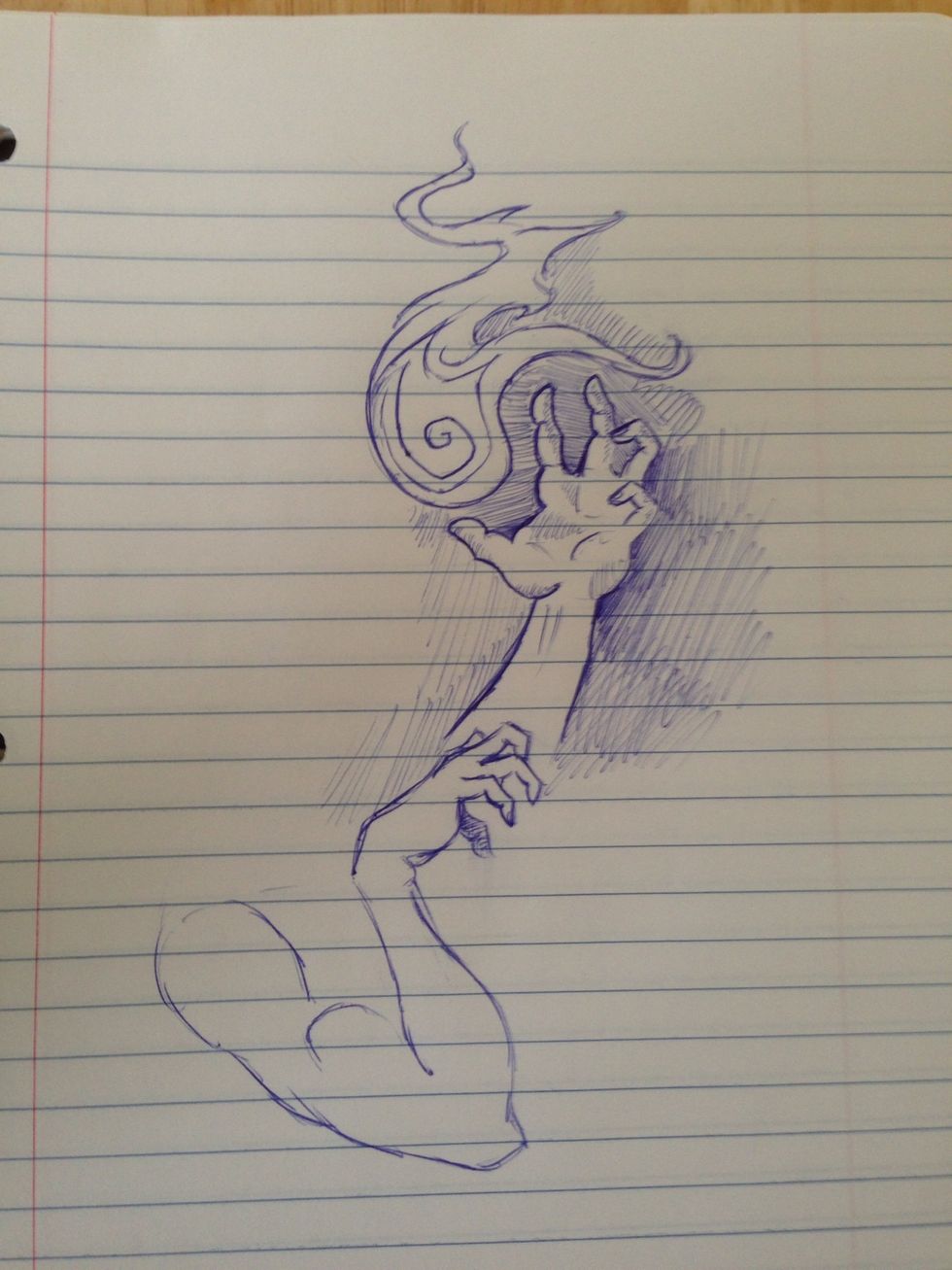 You can use the finished product to trace and create any composition