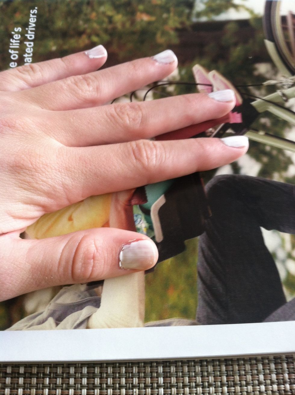 You can use whatever colors you want but you should start with the lighter for best results. First coat of white down! :)