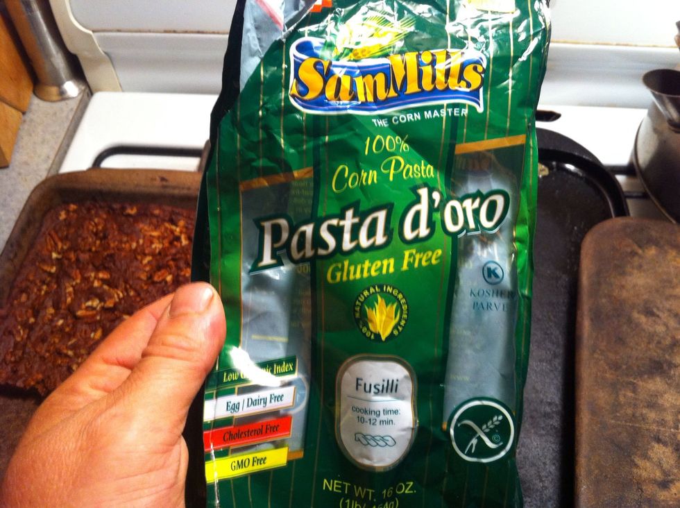 You can use your choice of pasta... This is what we had in the cabinet ... We buy gluten free for health reasons...any type of pasta will work....