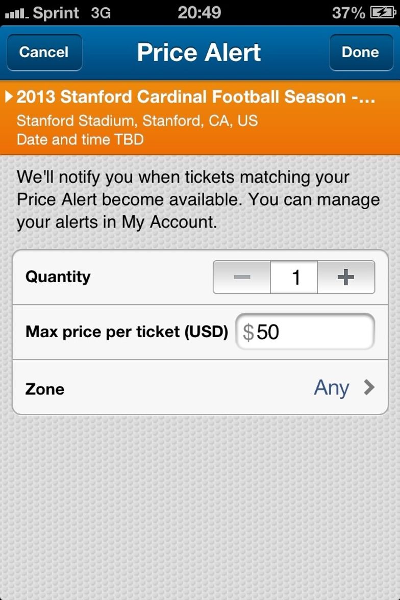 Stanford Cardinal Football Tickets - StubHub