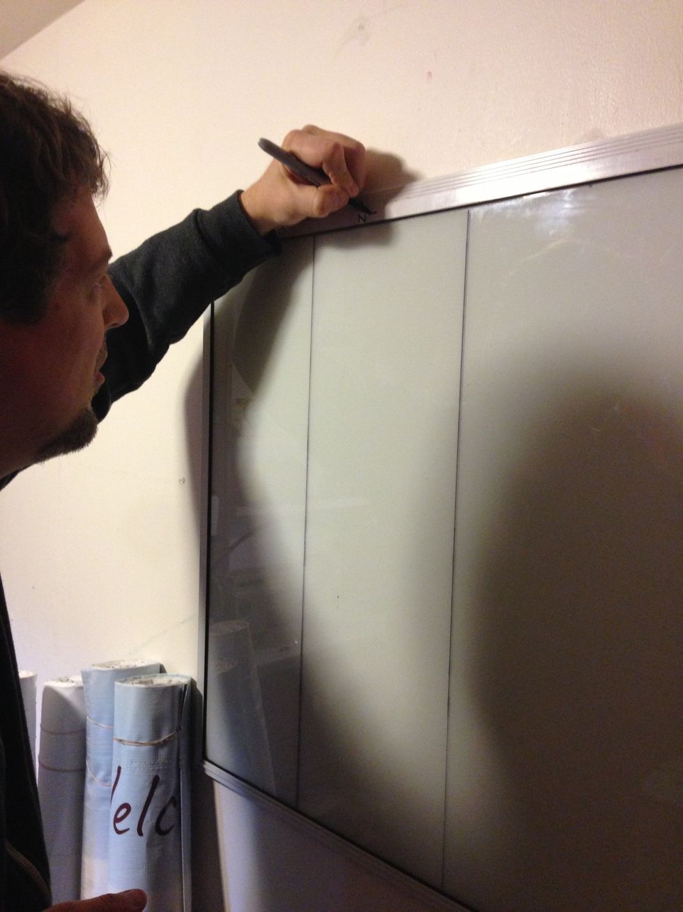 You can write on the frame with a sharpie to label your columns.