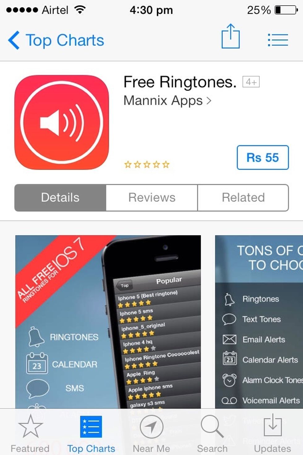 You cant use custom ringtone unless you purchase it from iTunes