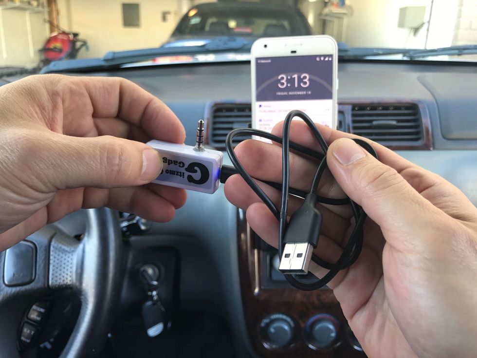 You charge the transmitter using the provided USB wire. It can also be function as a signal booster if needed. Simply leave the wire connected to the transmitter will boost the signal up to 30%.