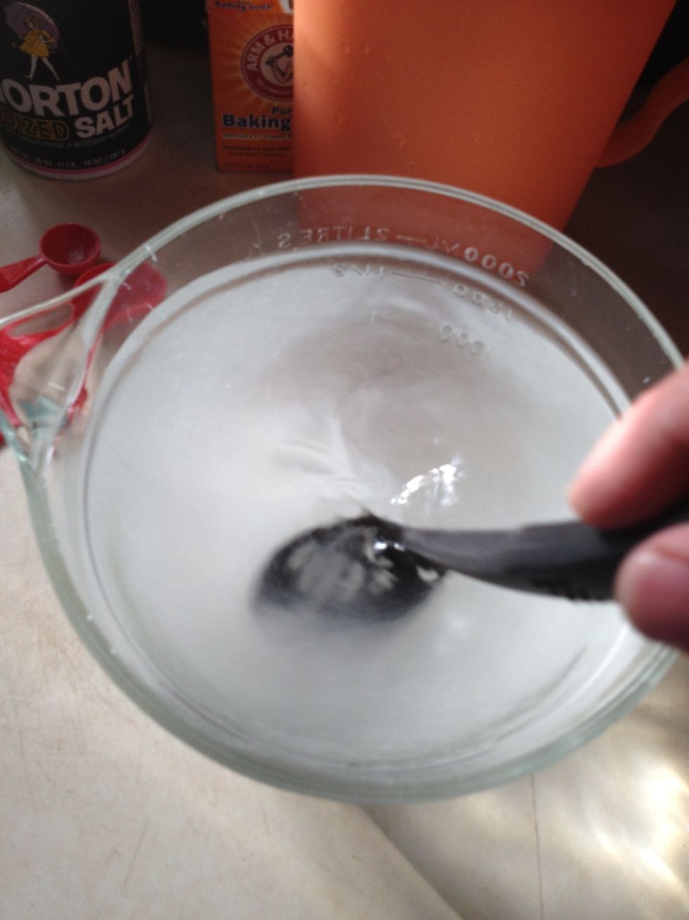 *You could also add a package of Kool-Aid for the older kids. (I prefer to leave out dyes) Agitate the water and ingredients...
