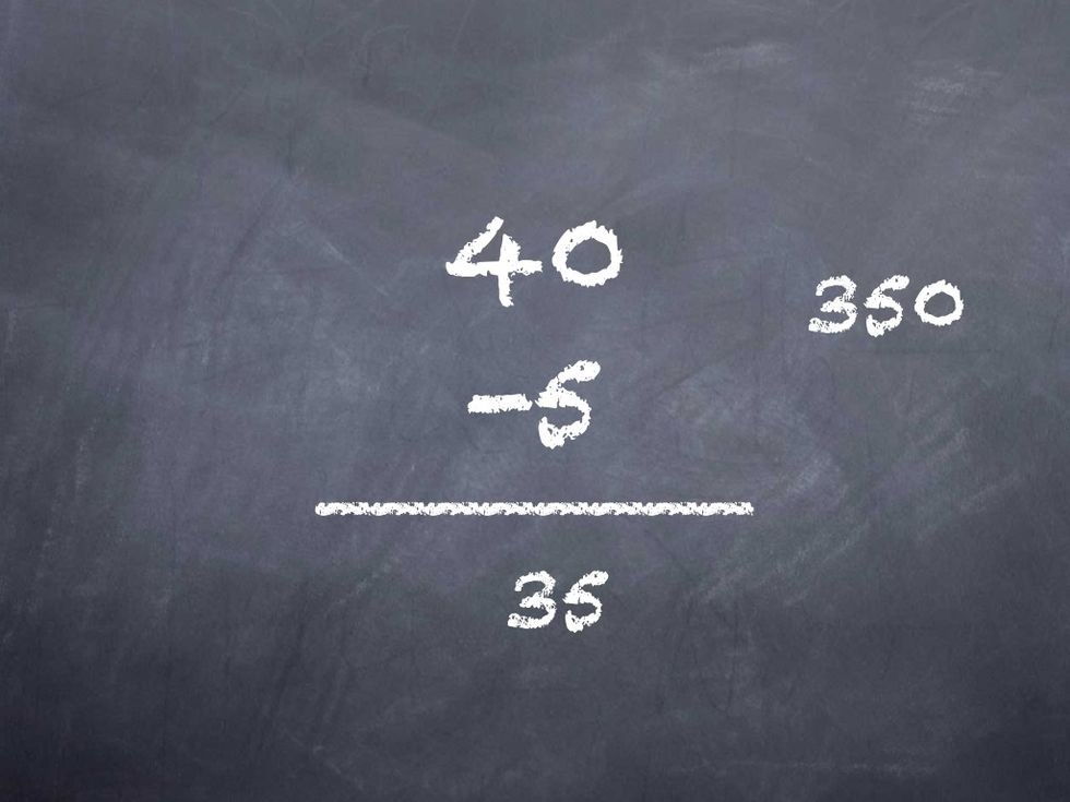 You could have also done the 0 TRICK on the 400 and the 50