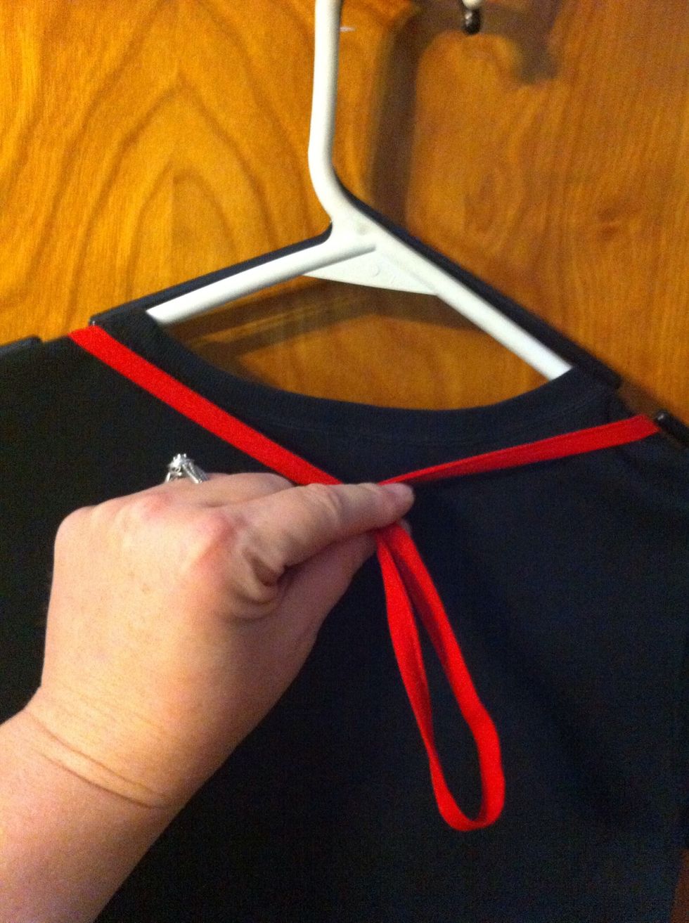 You could loop and knot here or ..