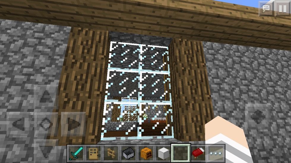 You could put logs on the side of a window :)
