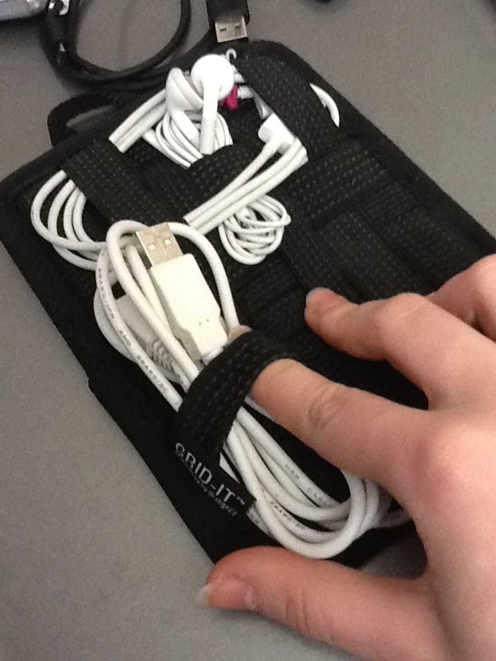 You don't have to use two bands to secure long loops. If the cord loop is wide enough to stay put, just use one.