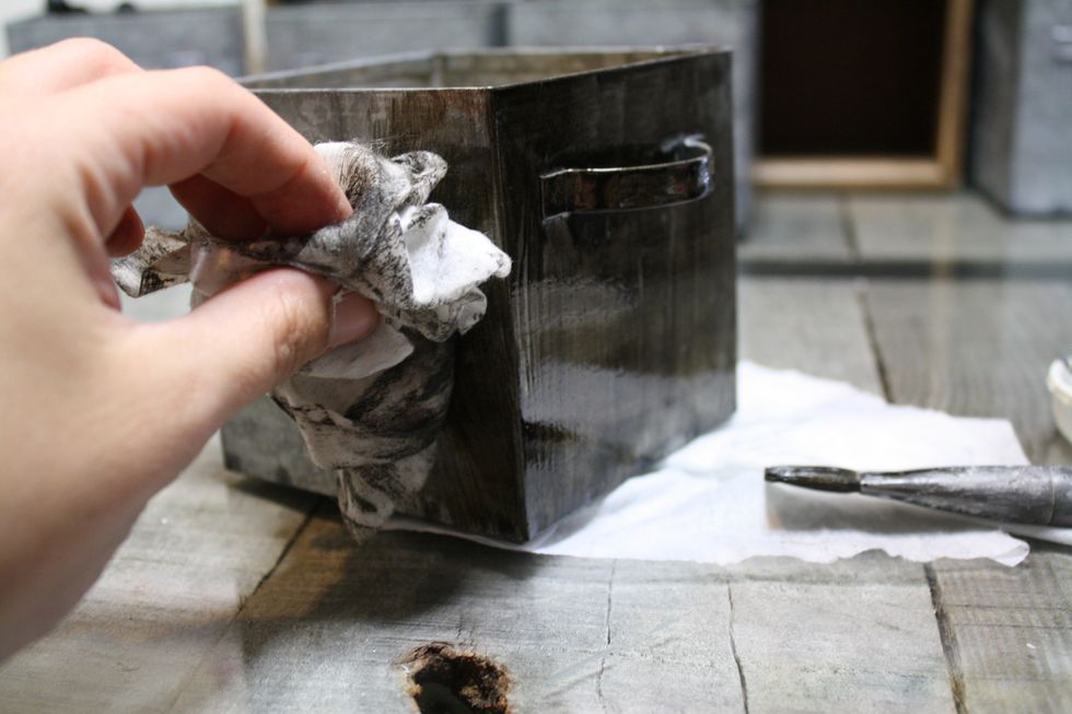 You don't want to wipe ALL the ink away, just buff until you like the results.