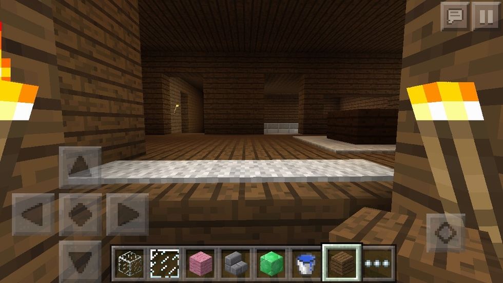 You enter into the living room