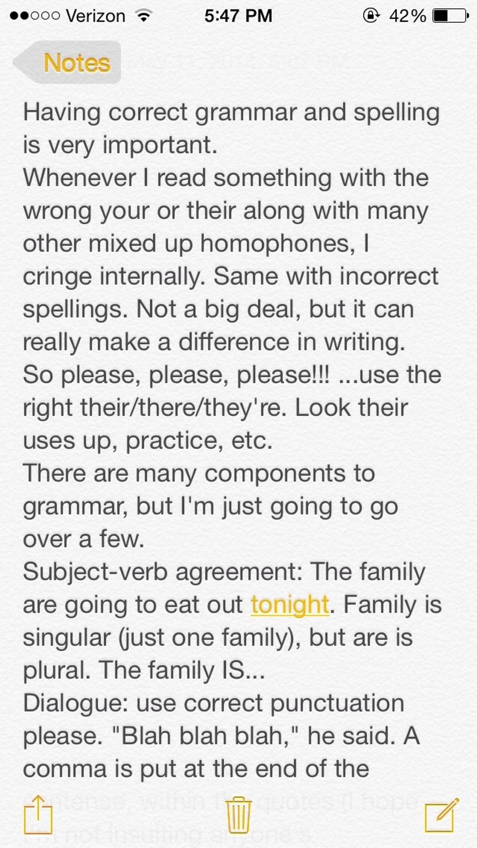 You guys are in the homestretch!! Just some grammar pointers, and then one last thing...