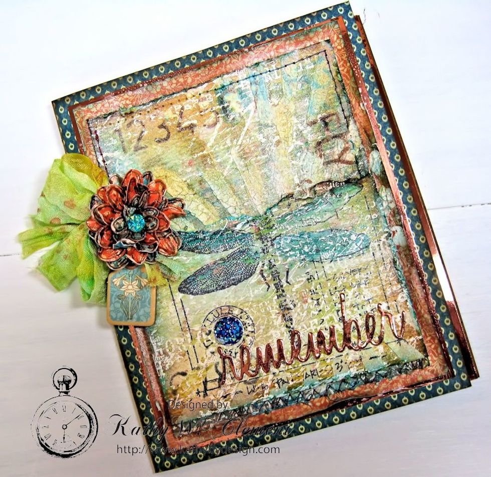 You have 3 more panels that you can use to make more mixed media cards! So get inky, have fun, and make art! Thanks for joining me!