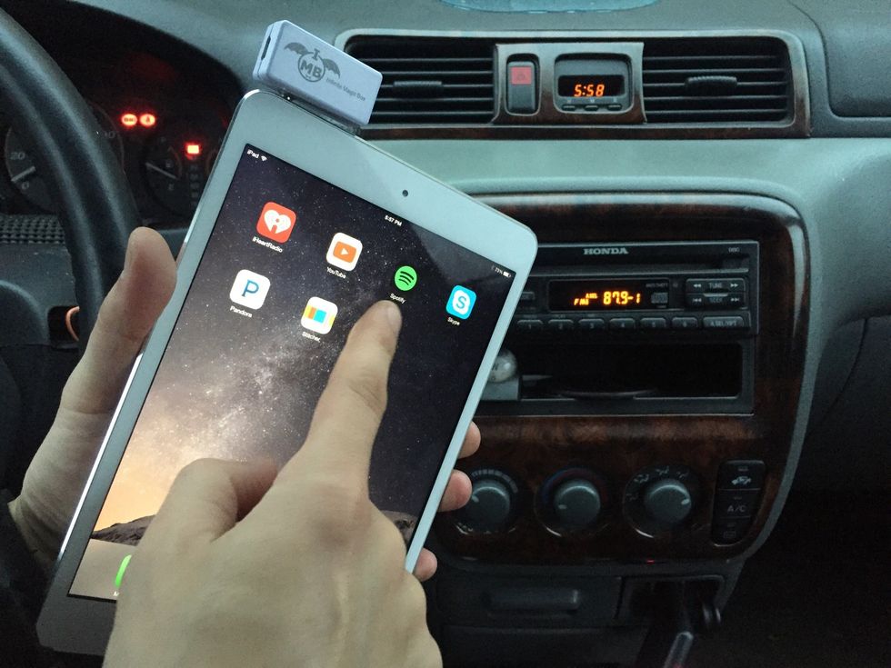 You have all your podcast and music stored in your iPad, but it does not play on your older car radio.