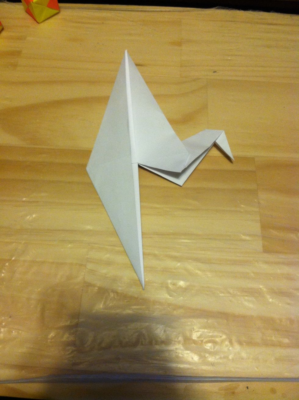 You have made the neck+head of the crane!