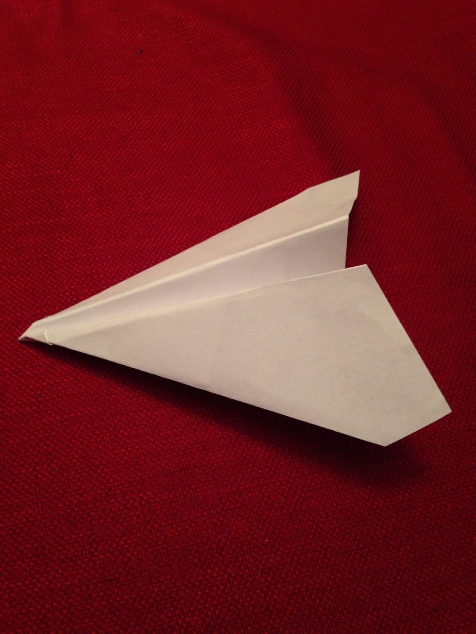 You have now accomplished a paper airplane!!!