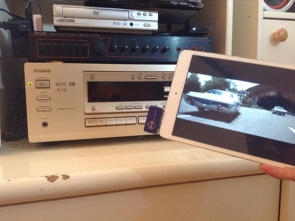 You have now successfully connect your iPad mini to your home stereo receiver.