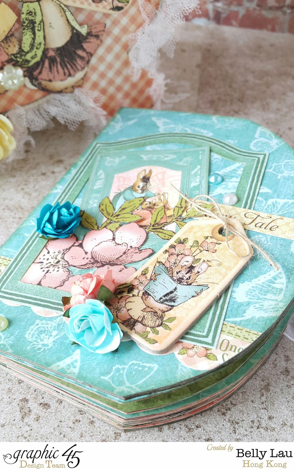 You have room to decorate the album with dimensional embellishments