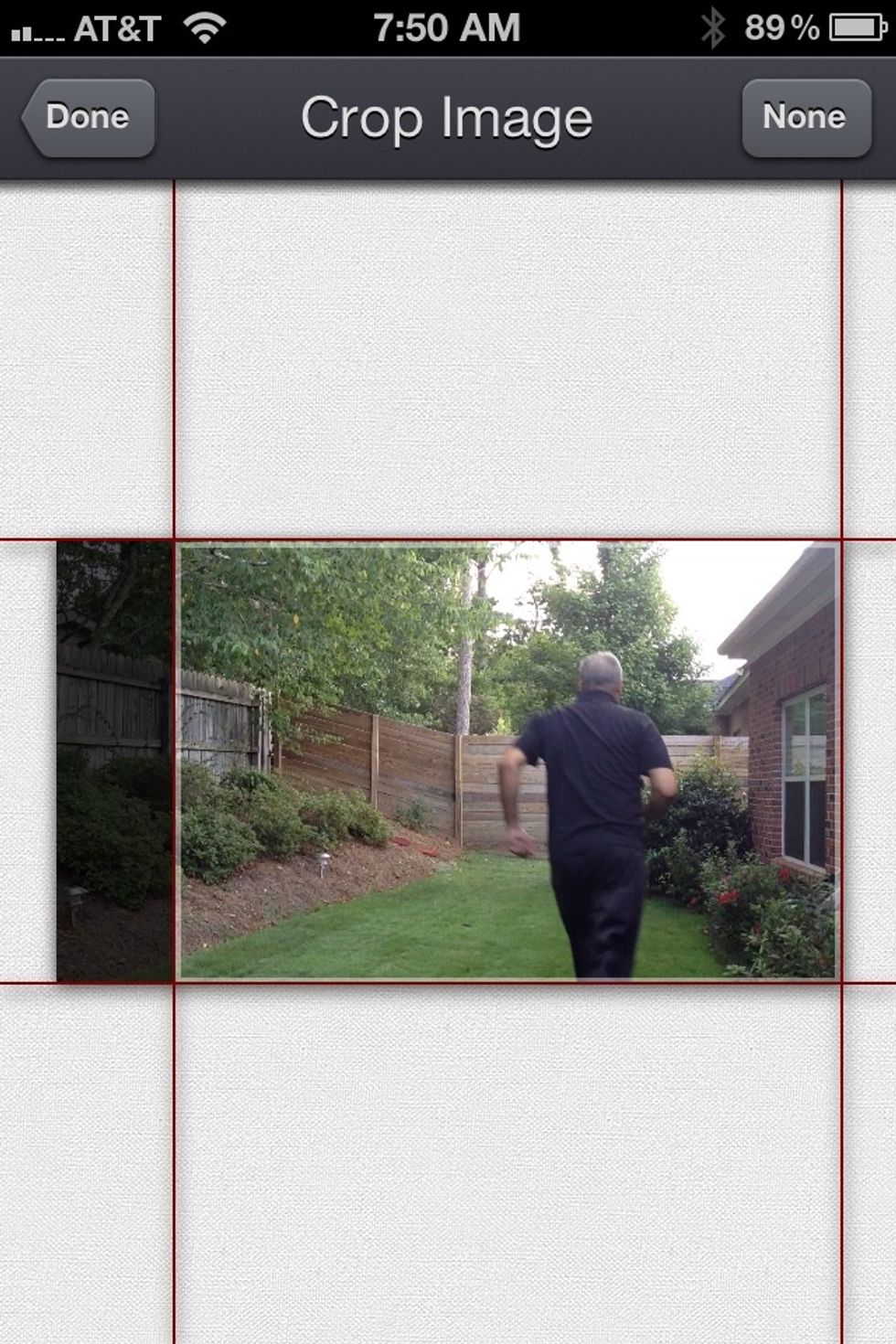 YOU HAVE THE OPTION TO CROP THE PHOTO STILL.