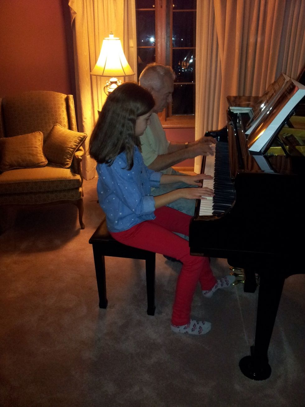 "You have to feel the music."-My Grandpa  Whether it's playing the piano or looking for success, you have to live in the moment and be confident.Your life has a limited number of days,live each wisely