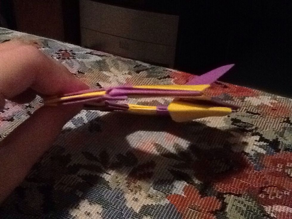 You have to make sure nothing comes apart when you put this together. If it does, fix it real quick. Do the same thing you did with the others.