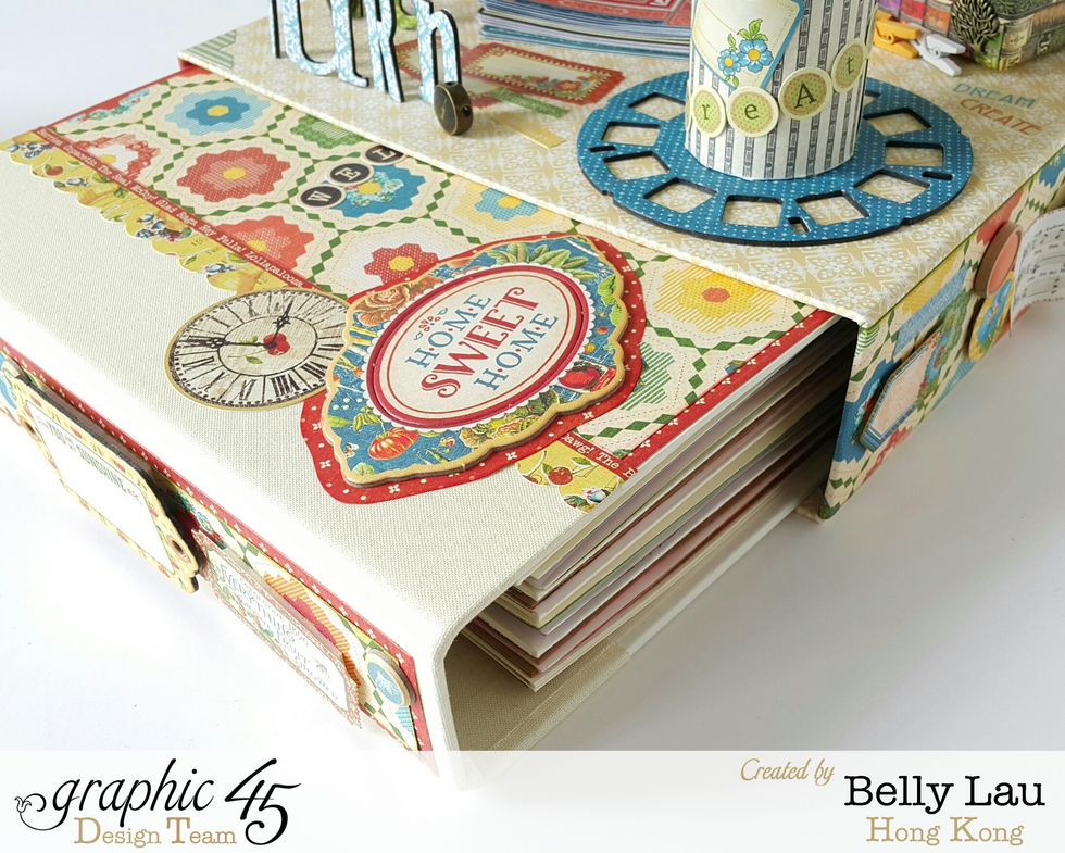 You have to make the planner box just fit on the top, otherwise the box cannot support the weight of all the decorations