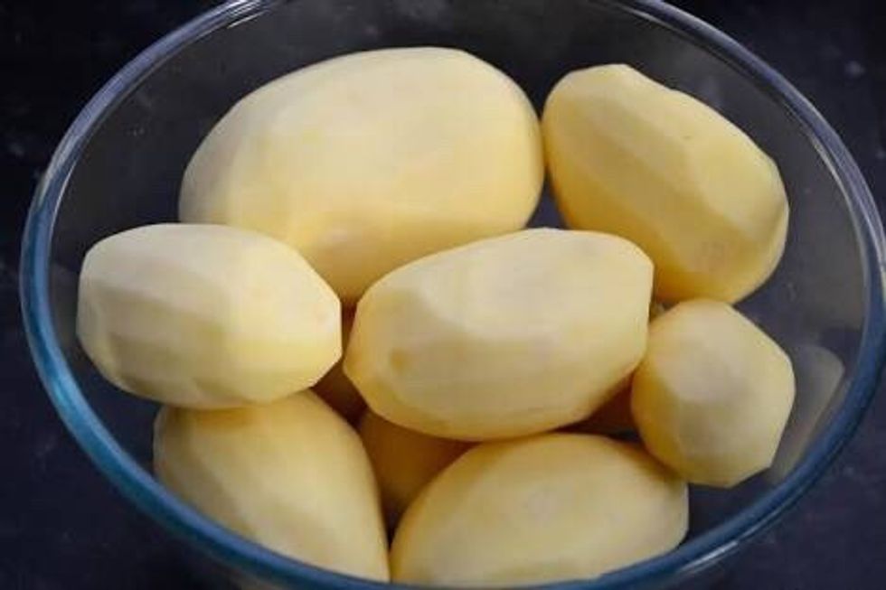 You have to peel the potatoes